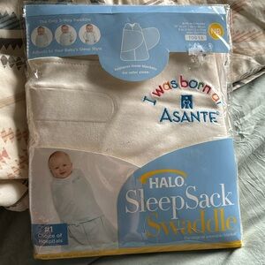 NEW HALO SleepSack Wearable Cotton Blanket Newborn NB 6-12 Lbs Cream